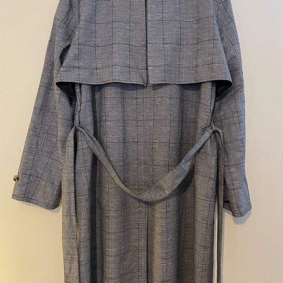 Prince of Wales Checked Trench-coat. EC size 18 - Picture 10 of 10